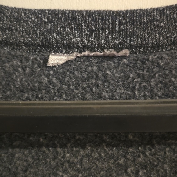 1980s Women's Charcoal Cardigan with Pink and Teal Stripes & Inside Pocket - Picture 2 of 6